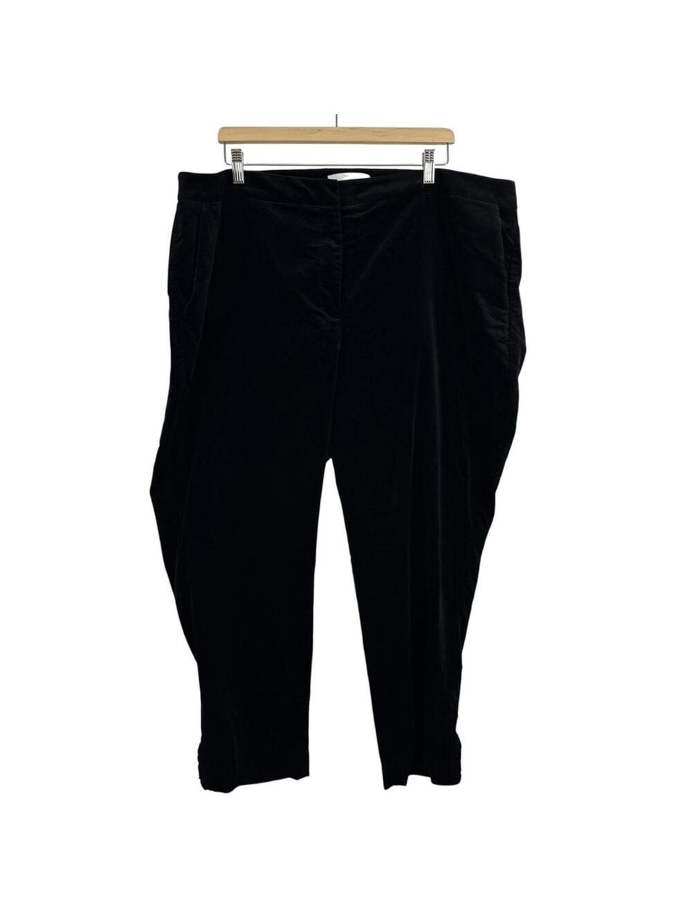 Talbots Women’s RSVP Black Velvet Dress Pants Size 22W